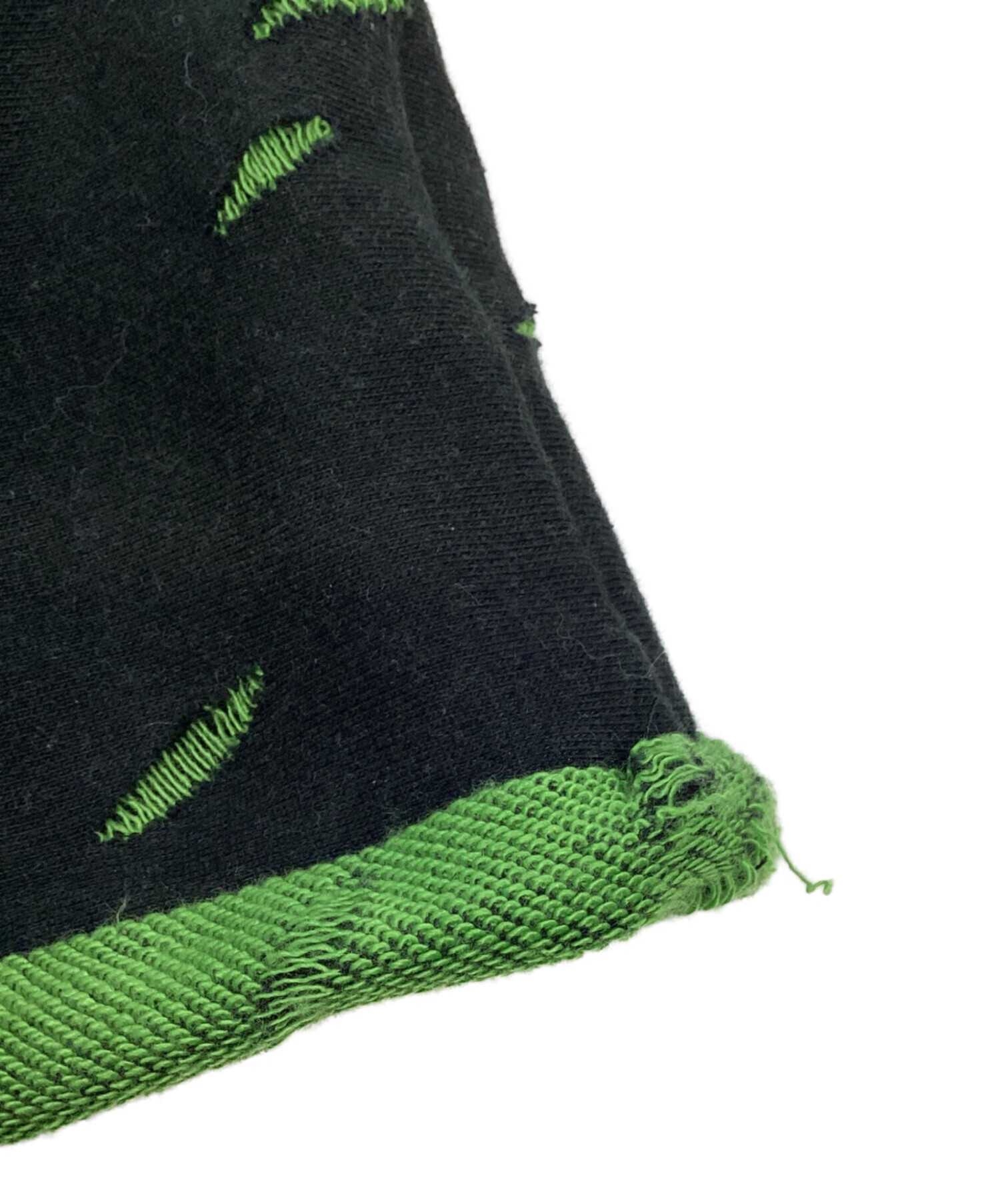 帽子 isecai 中古・古着通販】isecai (イセカイ) Whimsy Beanie ブラック×グリーン