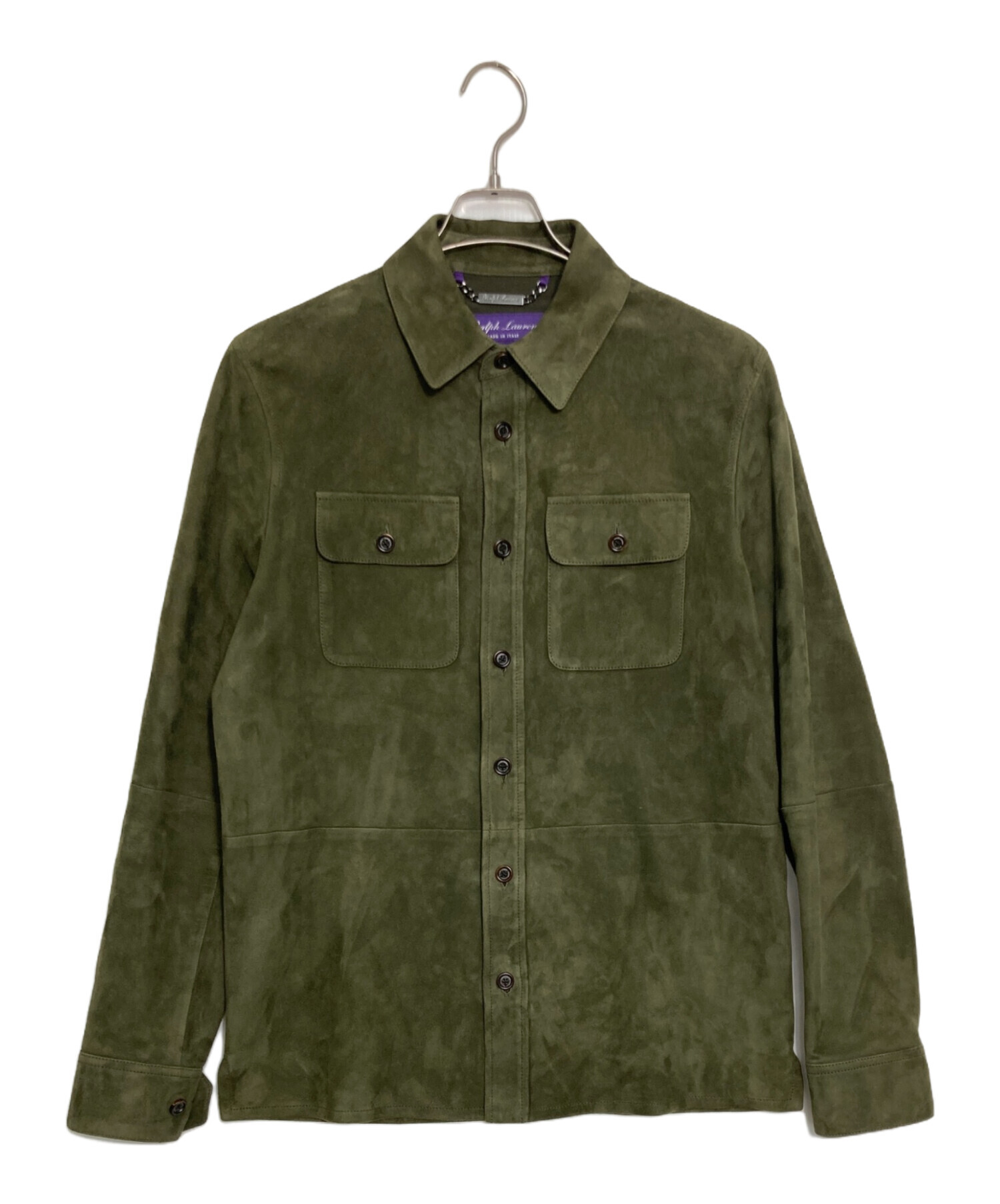 Ralph Lauren Purple Labelレザーシャツ スウェード L 中古・古着通販】RALPH LAUREN Purple Label (ラルフ ローレン