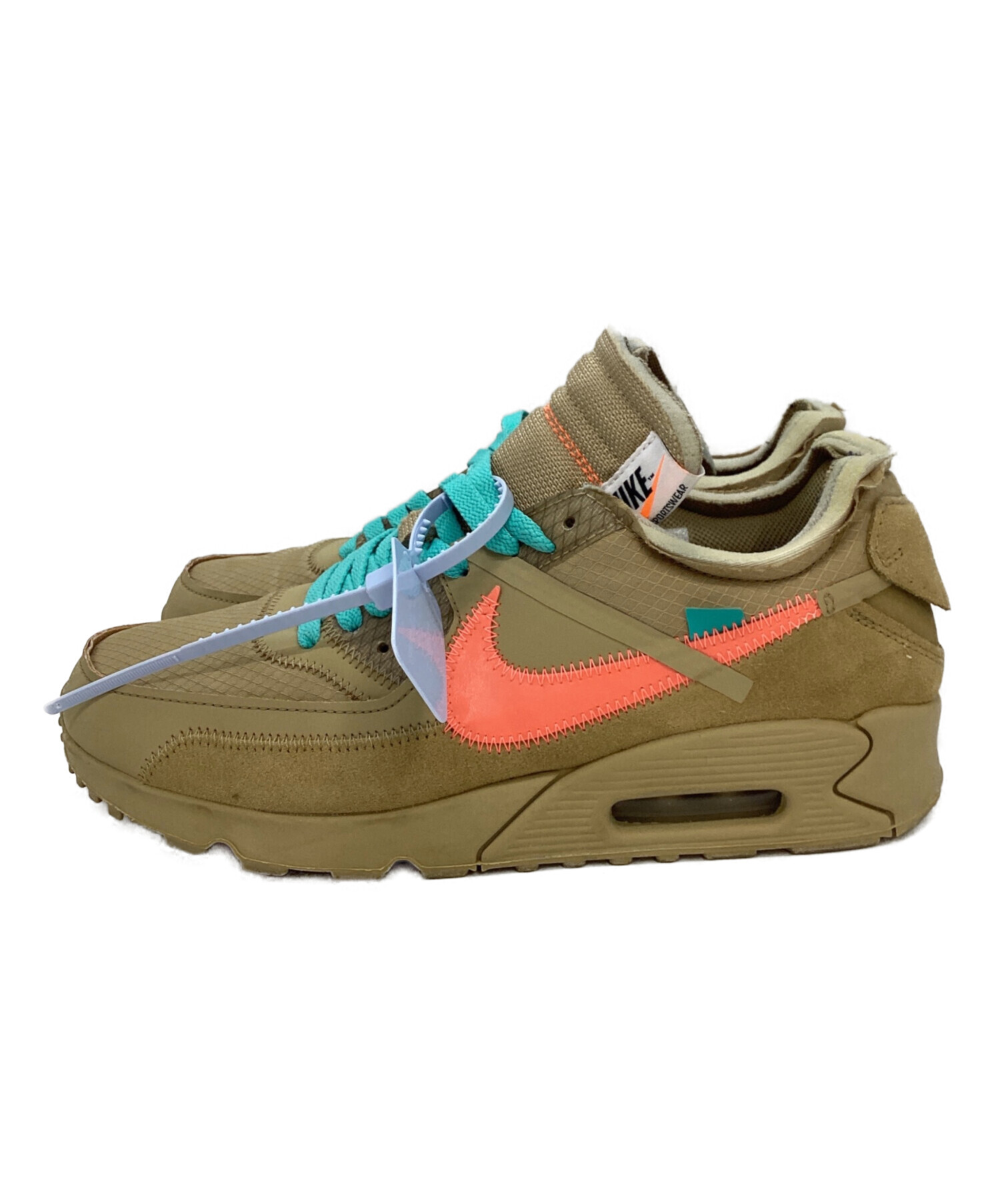 中古・古着通販】NIKE (ナイキ) THE10 AIR MAX 90 カーキ サイズ:27.5