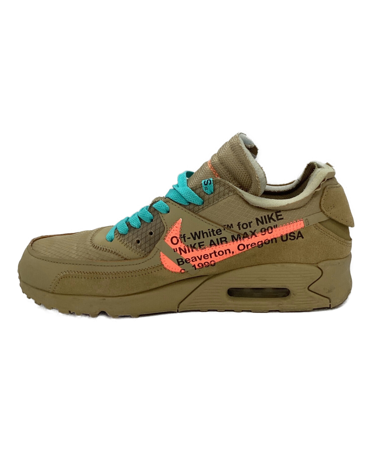 中古・古着通販】NIKE (ナイキ) THE10 AIR MAX 90 カーキ サイズ:27.5