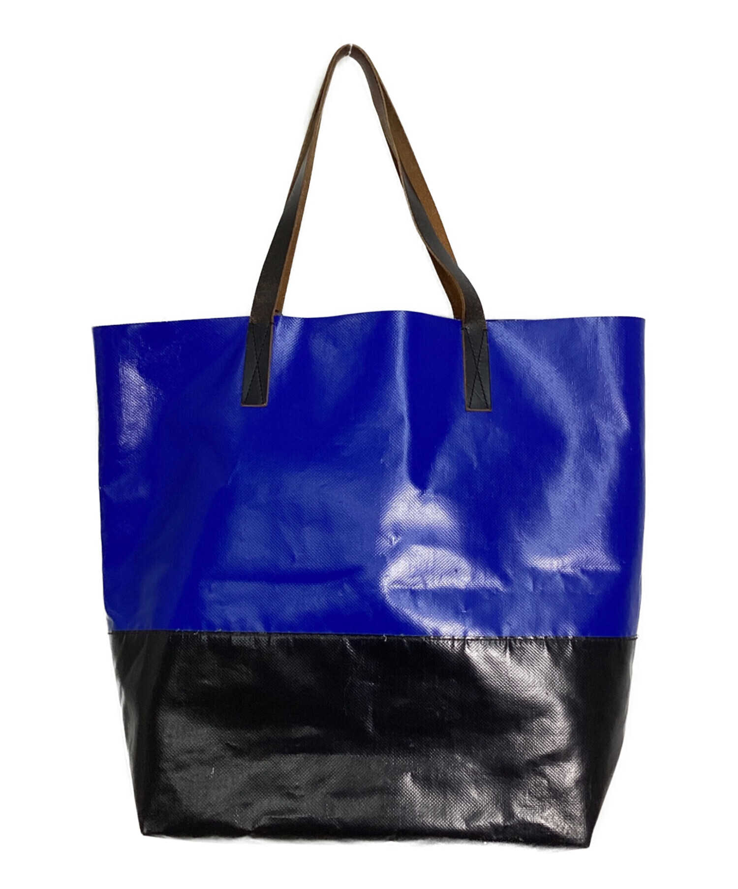 中古・古着通販】MARNI (マルニ) トライベッカトート ブルー×ブラック