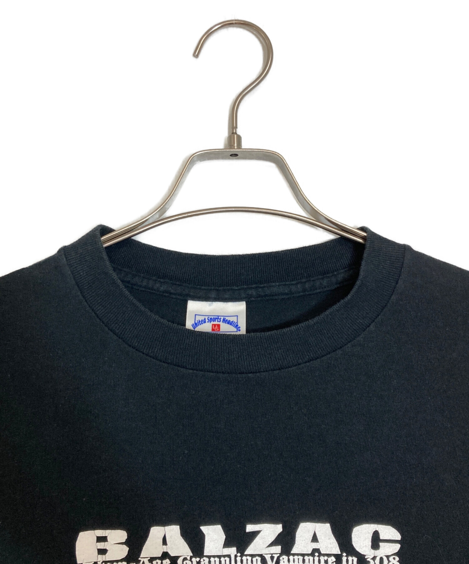 ［激レア］UNITED ユナイテッド Tシャツ ブラック 80s ジャパメタ 中古・古着通販】United Sports Headline (ユナイテッドスポーツヘッド
