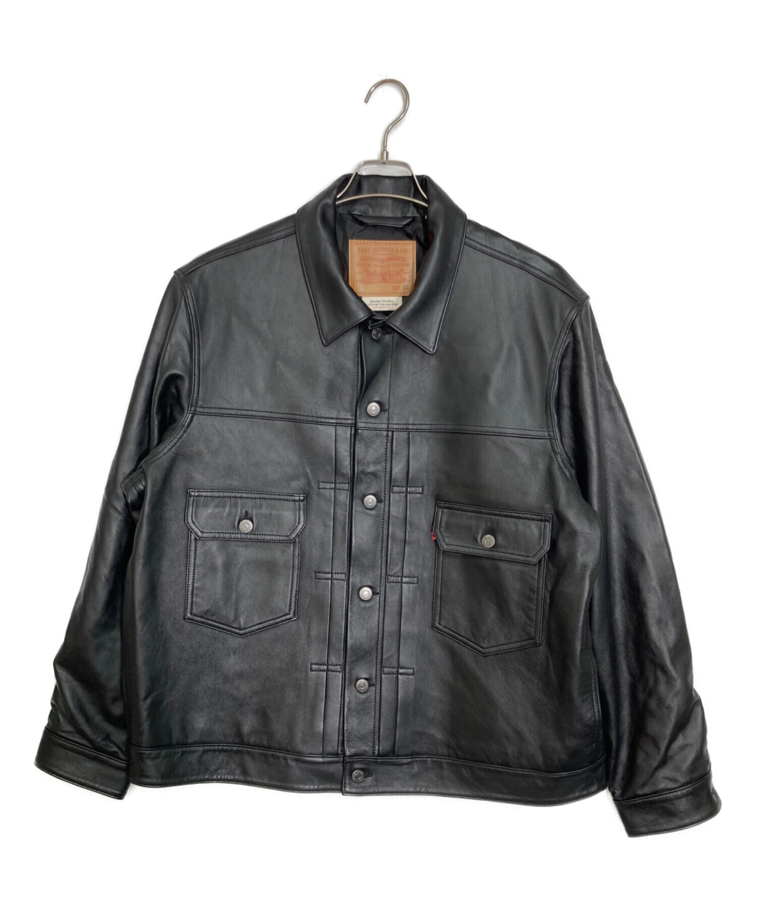 LEVI'S PREMIUM TIPEⅡ LEATHER JACKET M 中古・古着通販】LEVI'S PReMIUM (リーバイス プレミアム) BLACK