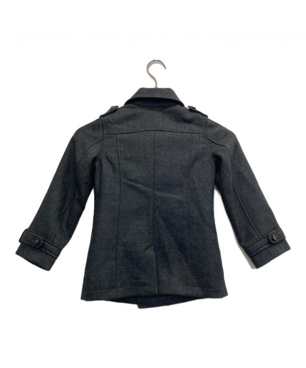 GUCCI グッチ　コート　ダークグレー Mサイズ 中古・古着通販】GUCCI (グッチ) ミニトレンチコート グレー サイズ:6