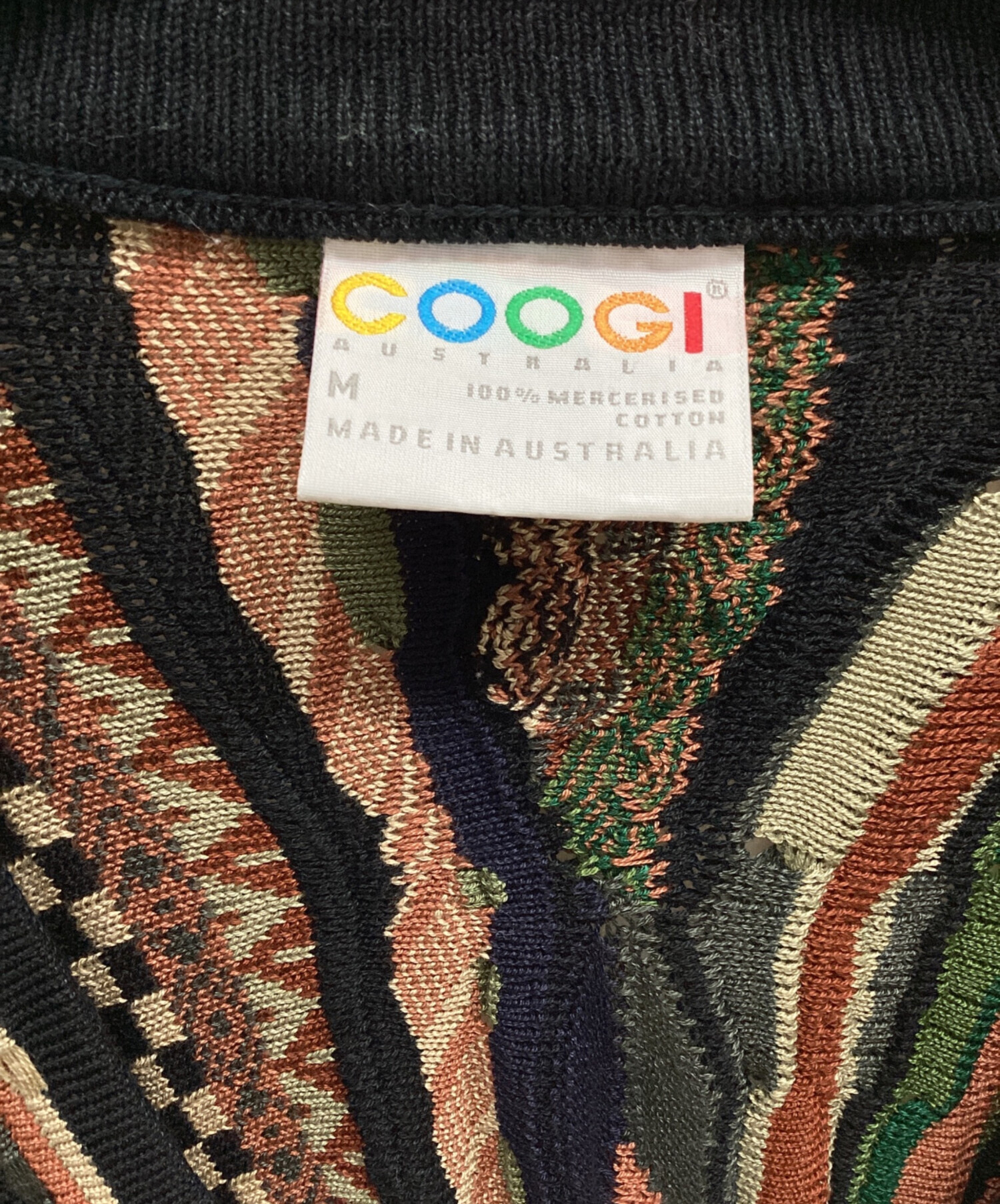 中古・古着通販】Coogi (クージー) 3Dニットカーディガン マルチカラー