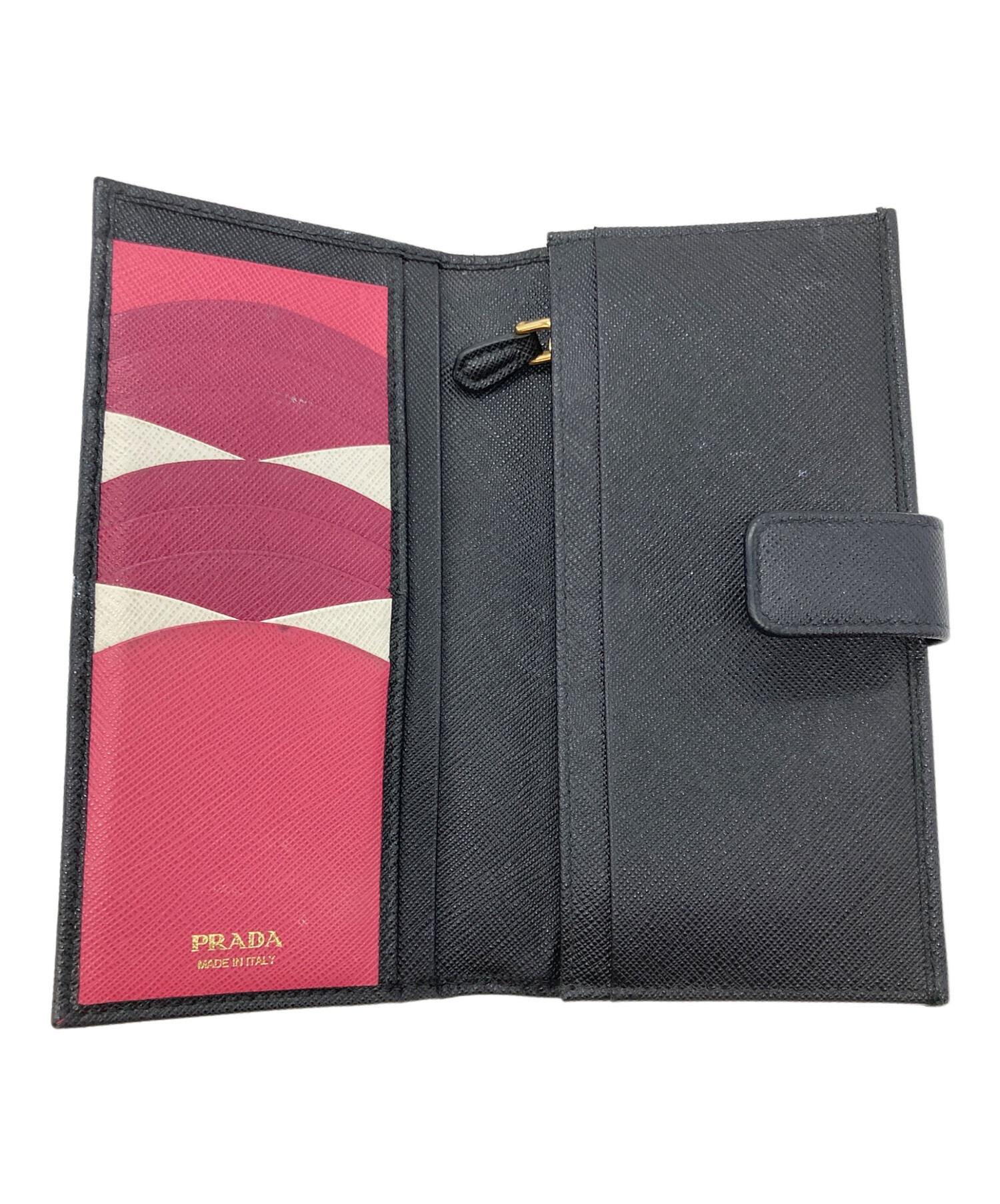 中古・古着通販】PRADA (プラダ) 長財布 ブラック｜ブランド・古着通販