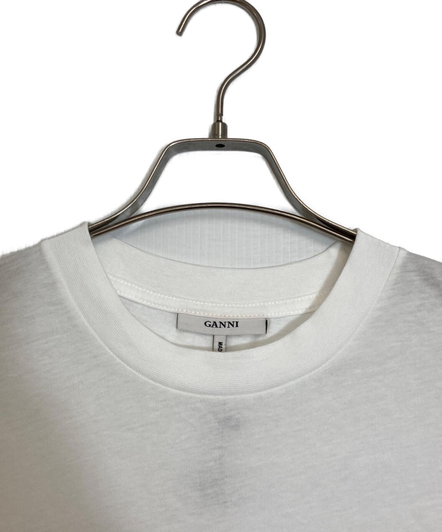 中古・古着通販】GANNI (ガニー) フォトプリントTシャツ ホワイト