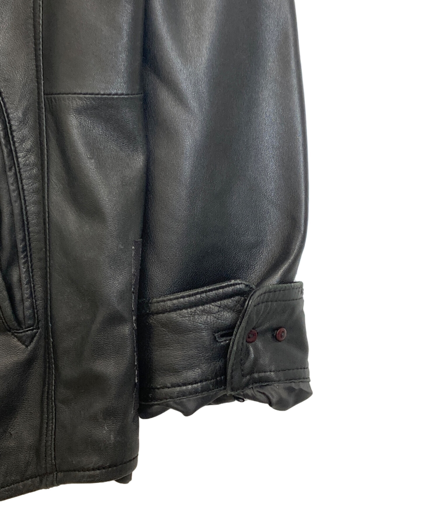 中古・古着通販】BALMAIN (バルマン) ラムレザースイングトップ