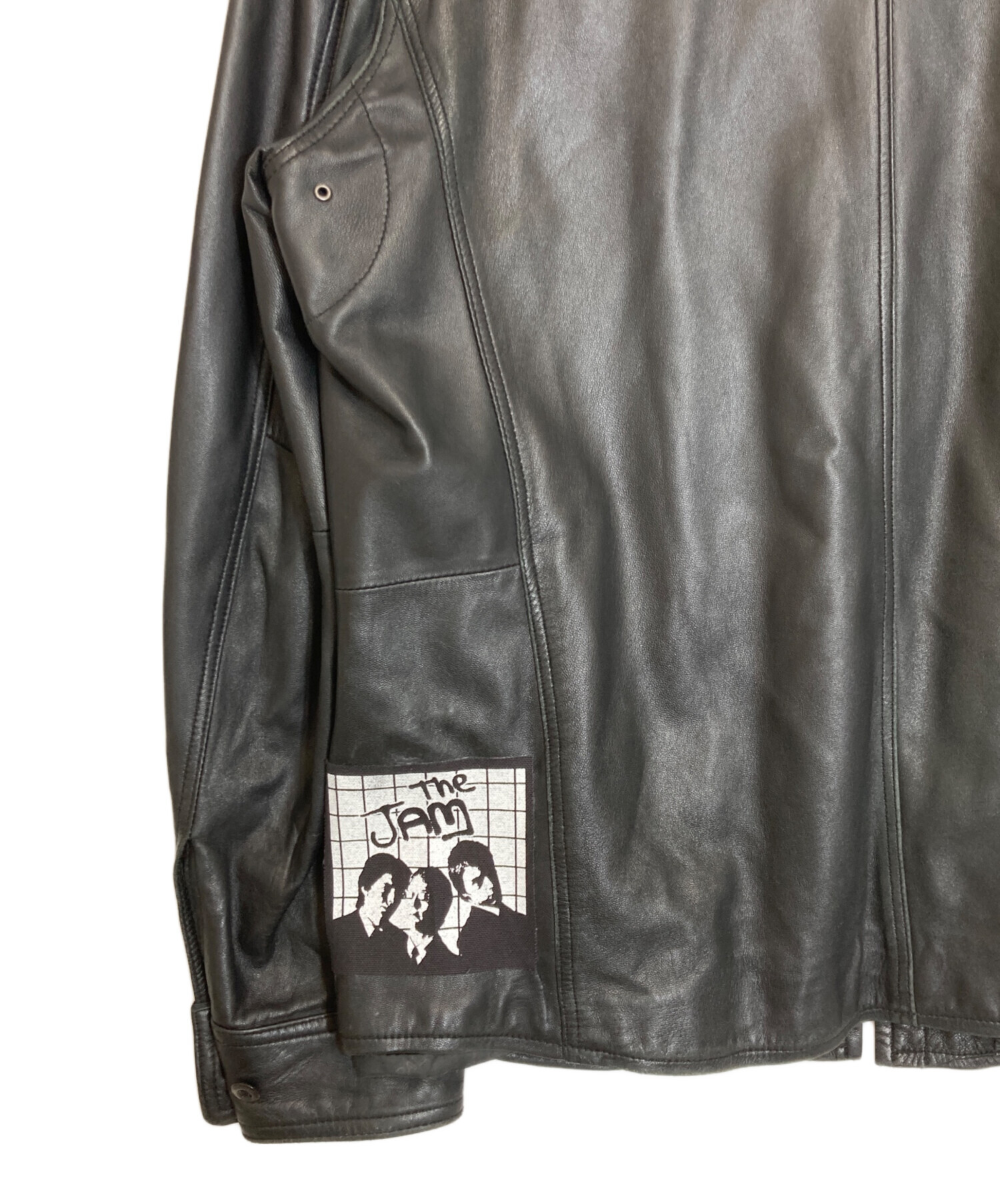 中古・古着通販】BALMAIN (バルマン) ラムレザースイングトップ