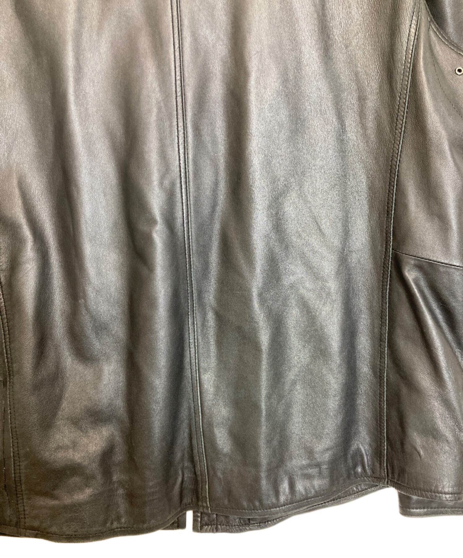 中古・古着通販】BALMAIN (バルマン) ラムレザースイングトップ