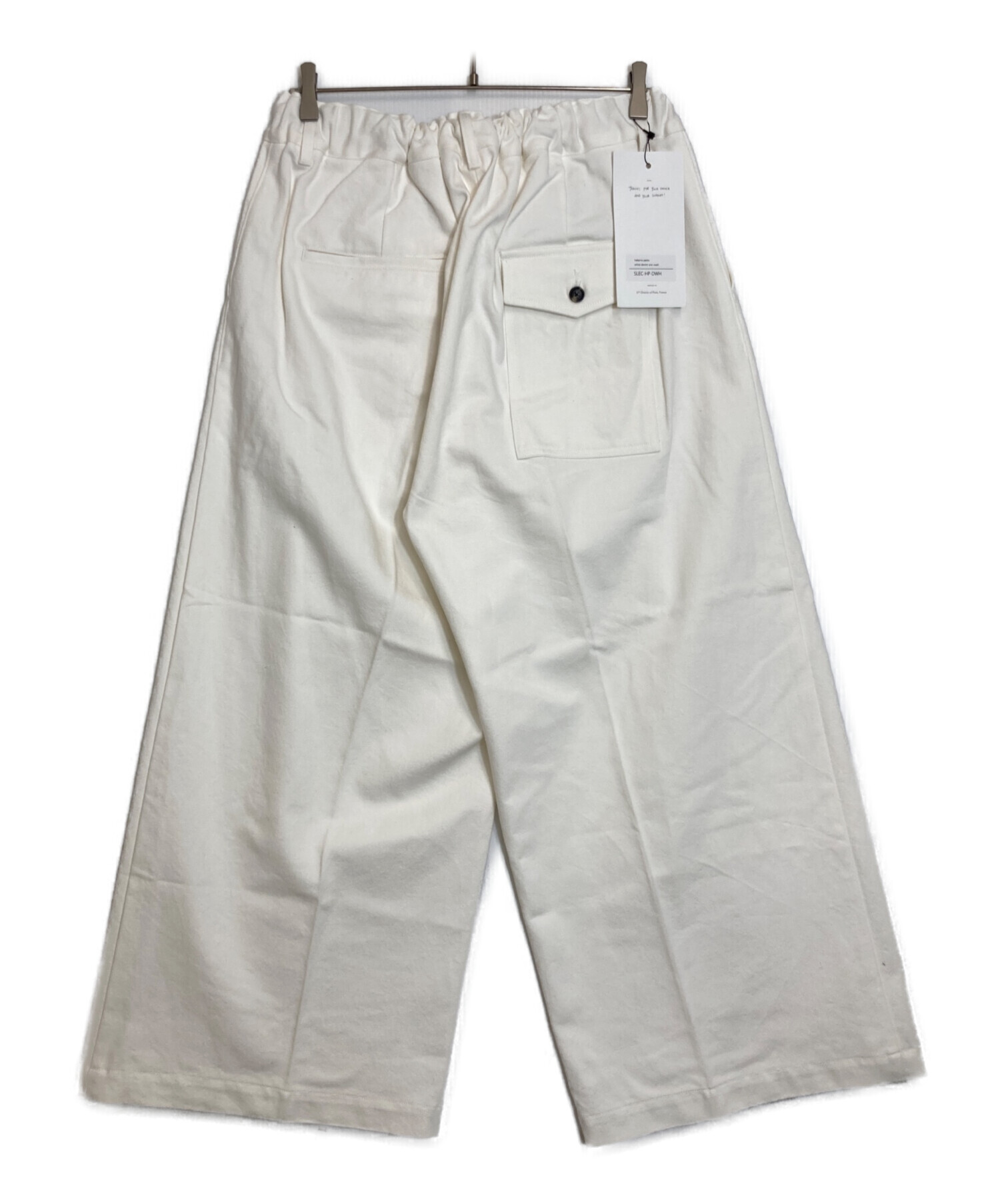 パンツ sillage hakama pants white denim pants 中古・古着通販】sillage (シアージ) Hakama Pants White Denim one