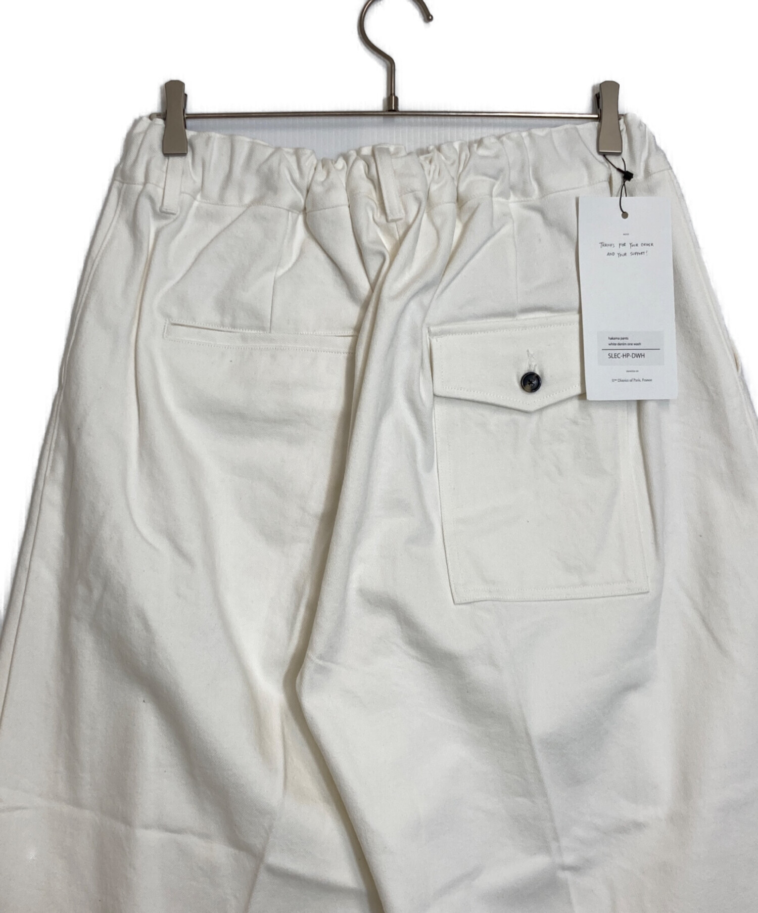 中古・古着通販】sillage (シアージ) Hakama Pants White Denim one