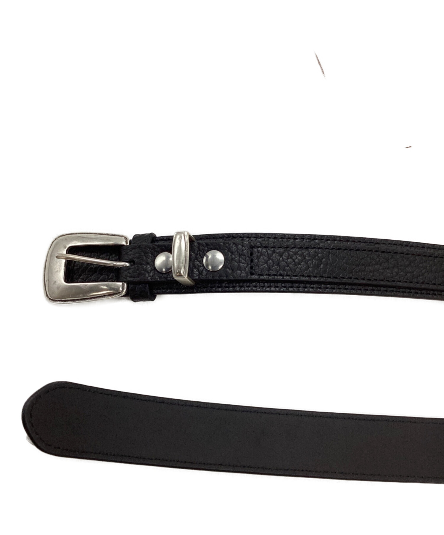正規品lemaire ウエスタンベルト　80ブラック 中古・古着通販】LEMAIRE (ルメール) MINIMAL WESTERN BELT/ミニマル
