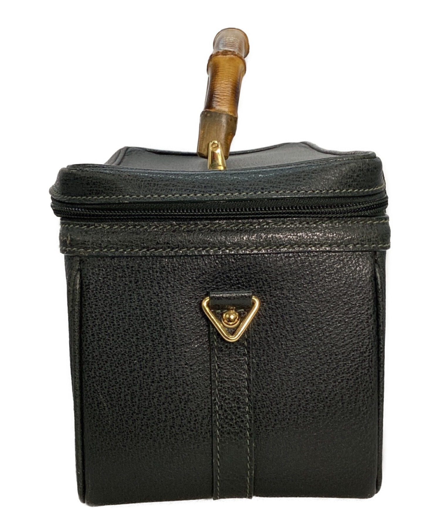中古・古着通販】GUCCI (グッチ) バンブー バニティバッグ モス