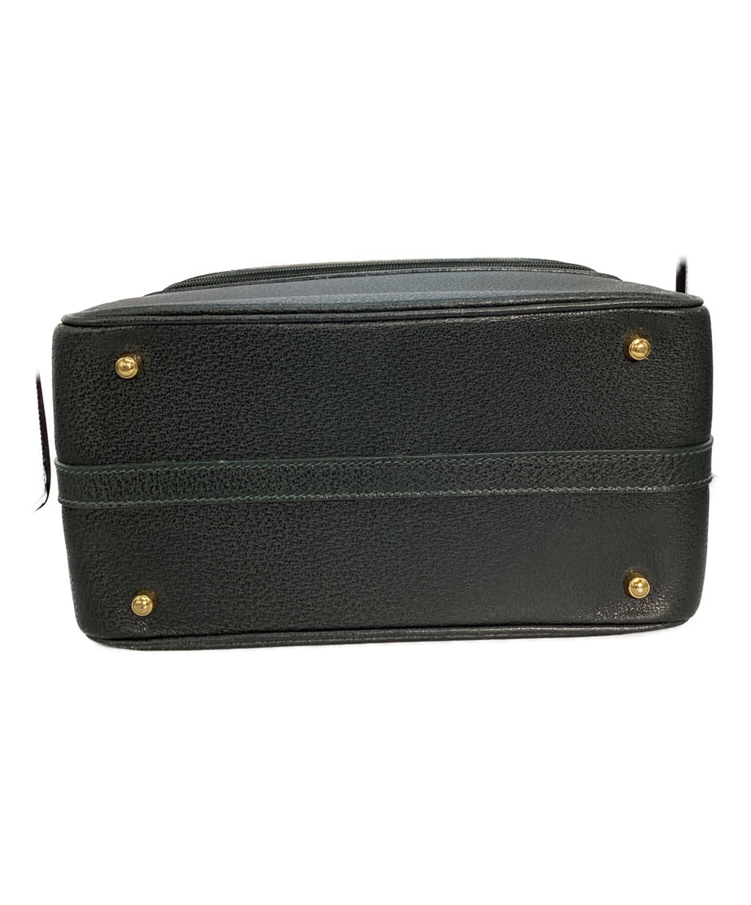 中古・古着通販】GUCCI (グッチ) バンブー バニティバッグ モス