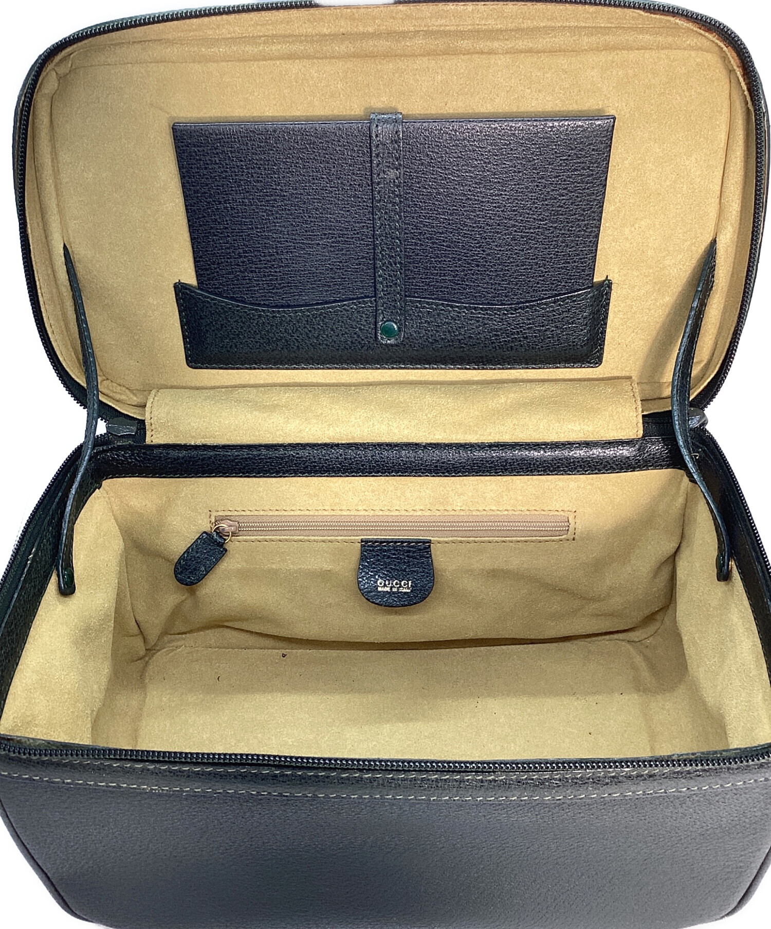 中古・古着通販】GUCCI (グッチ) バンブー バニティバッグ モス