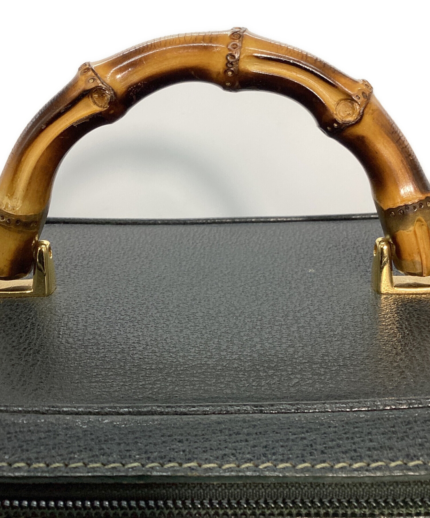 中古・古着通販】GUCCI (グッチ) バンブー バニティバッグ モス