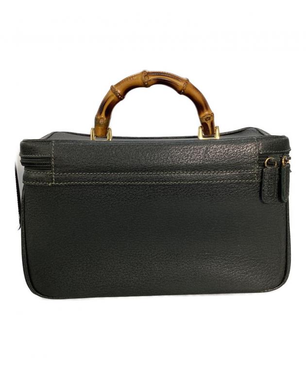 中古・古着通販】GUCCI (グッチ) バンブー バニティバッグ モス