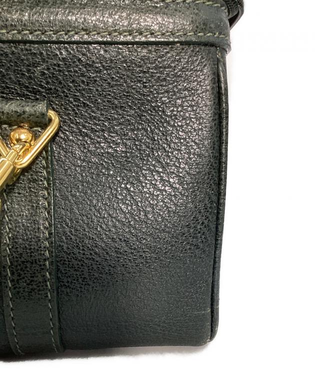 中古・古着通販】GUCCI (グッチ) バンブー バニティバッグ モス