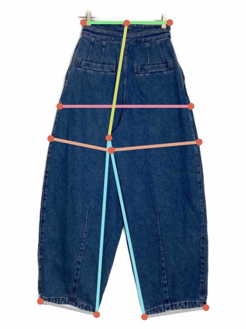 ローヘン／lohen デニム パンツ 36 新品未使用　タグつき 中古・古着通販】LOHEN (ローヘン) denim pants インディゴ サイズ:36