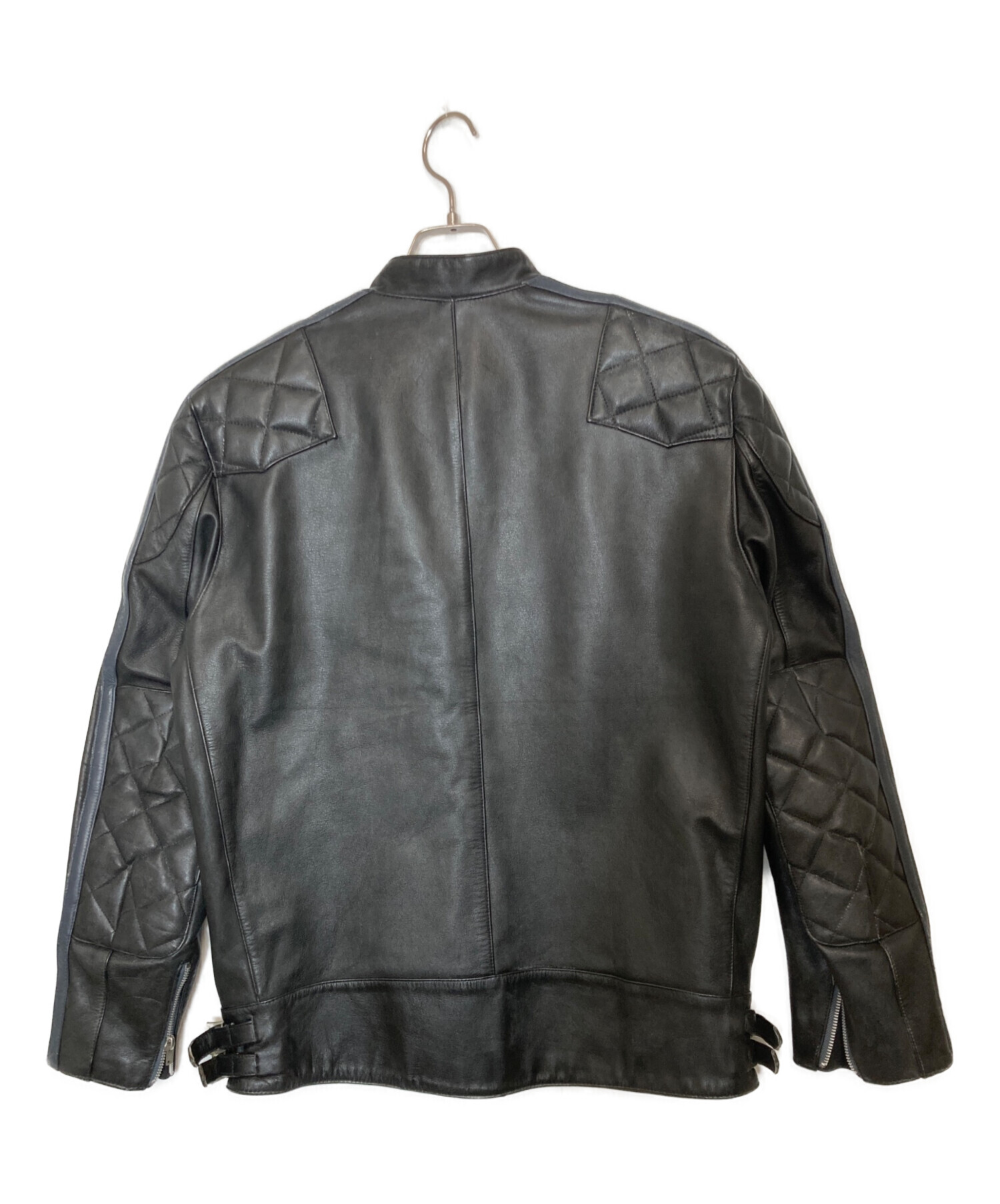 NEIGHBORHOOD ネイバーフッド　シングルライダースジャケット　Lサイズ 中古・古着通販】NEIGHBORHOOD (ネイバーフッド) レザーレーシング