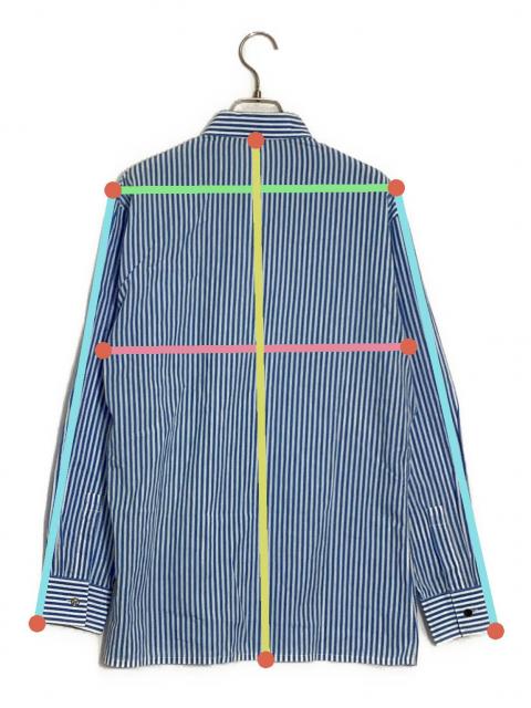 中古・古着通販】HERMES (エルメス) セリエボタンストライプシャツ