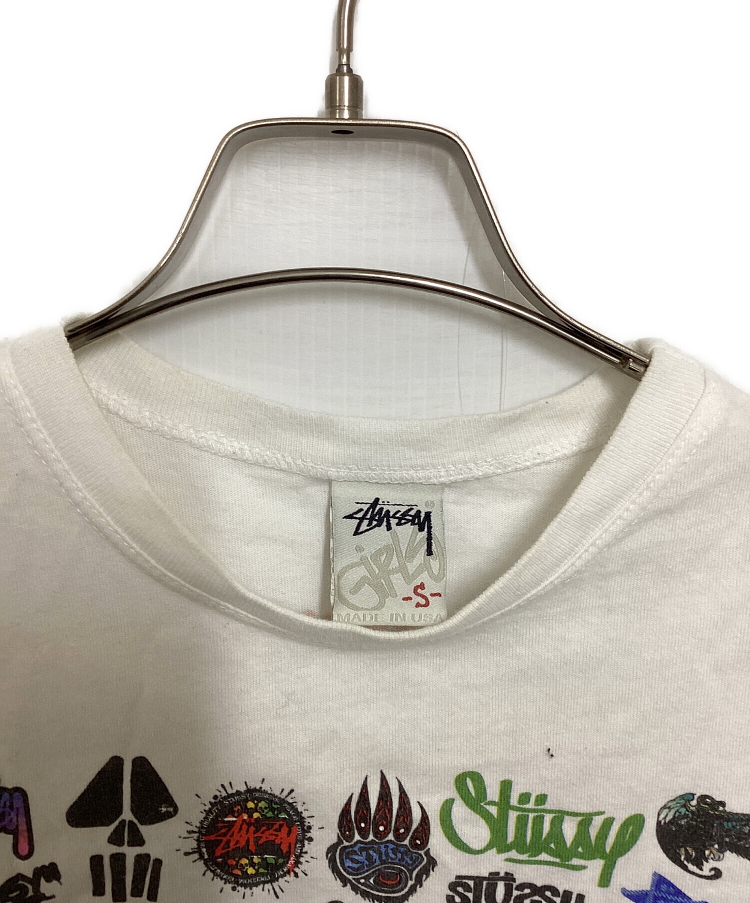 STUSSY GIRLS 総柄Tシャツ USA 中古・古着通販】stussy girls
