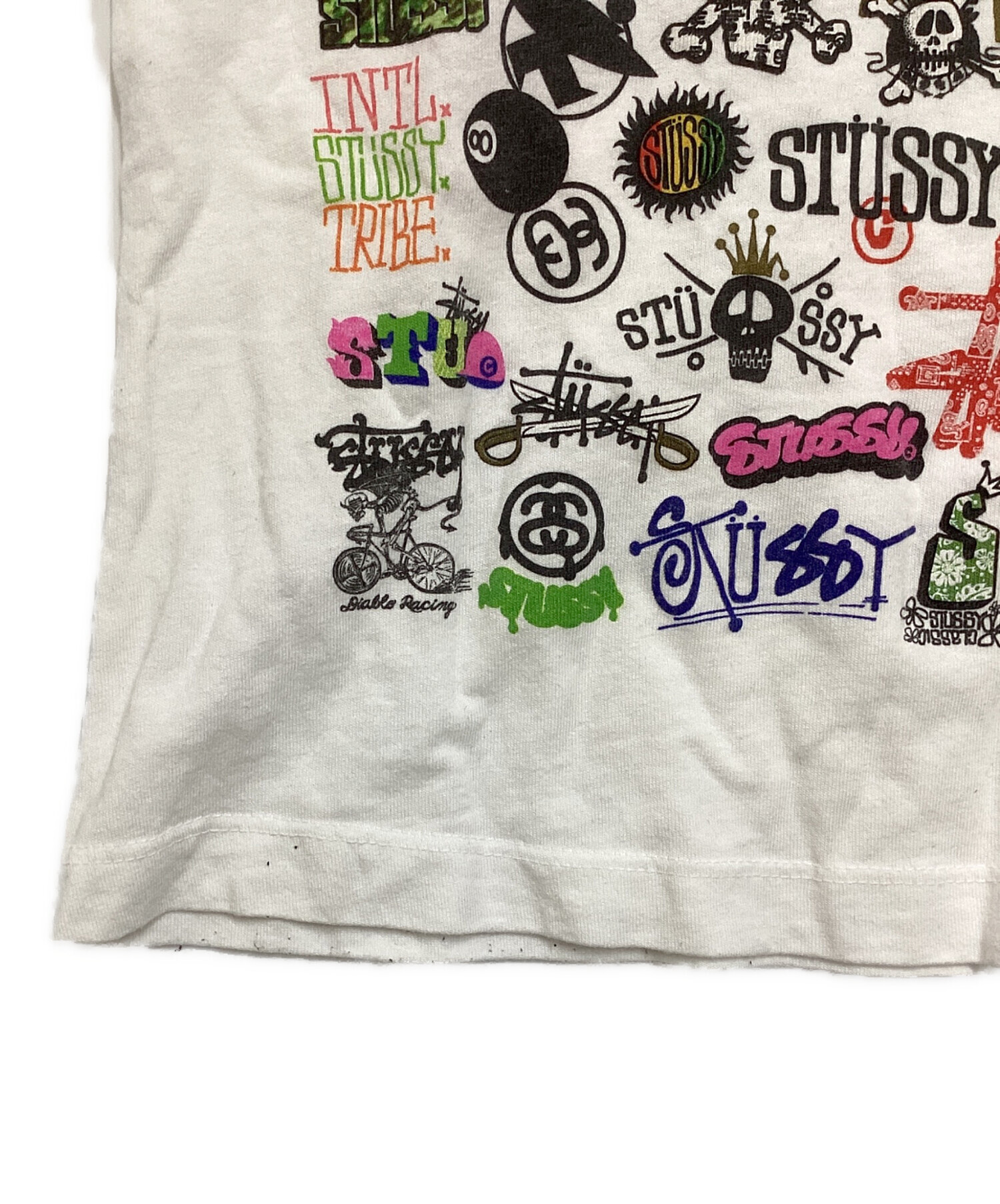 STUSSY GIRLS 総柄Tシャツ USA 中古・古着通販】stussy girls