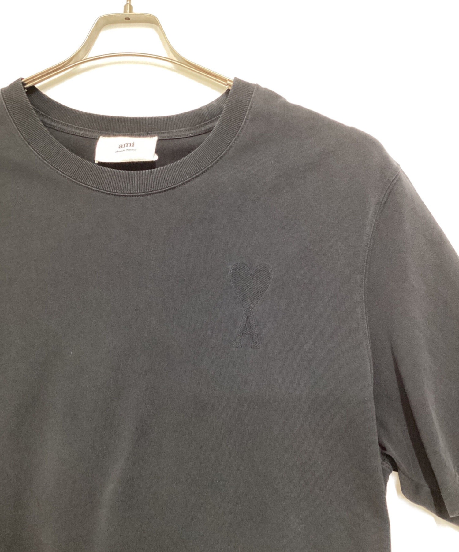 中古・古着通販】AMI PARIS (アミ パリス) ハートロゴ刺繍Tシャツ