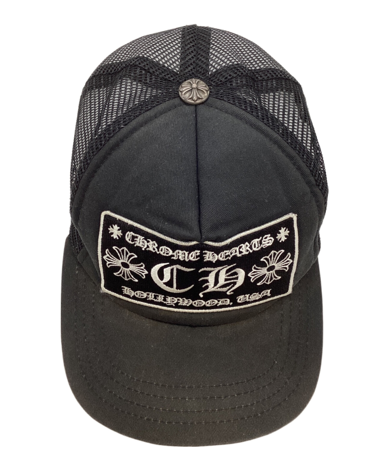 CHROME HEARTS ブラックキャップ メッシュ 中古・古着通販】CHROME HEARTS (クロムハーツ) メッシュトラッカー