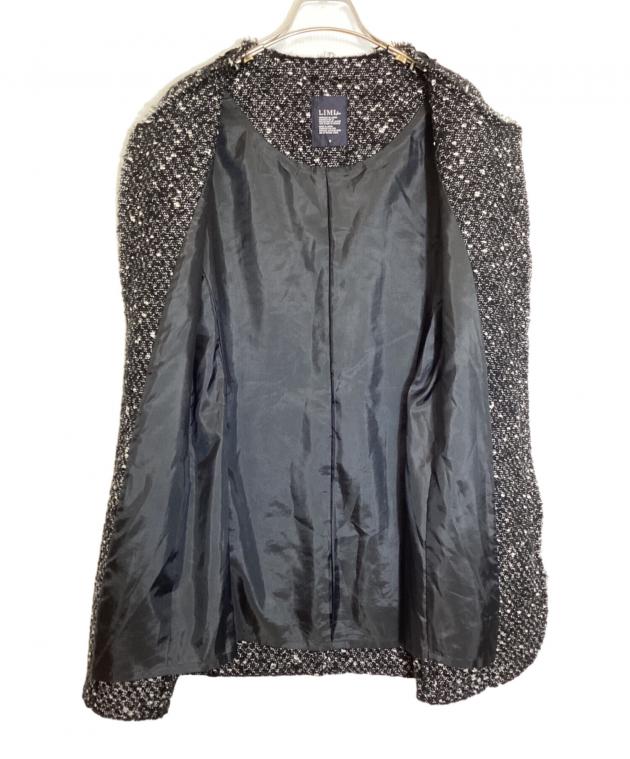中古・古着通販】LIMI feu (リミフゥ) ツイードロングジャケット