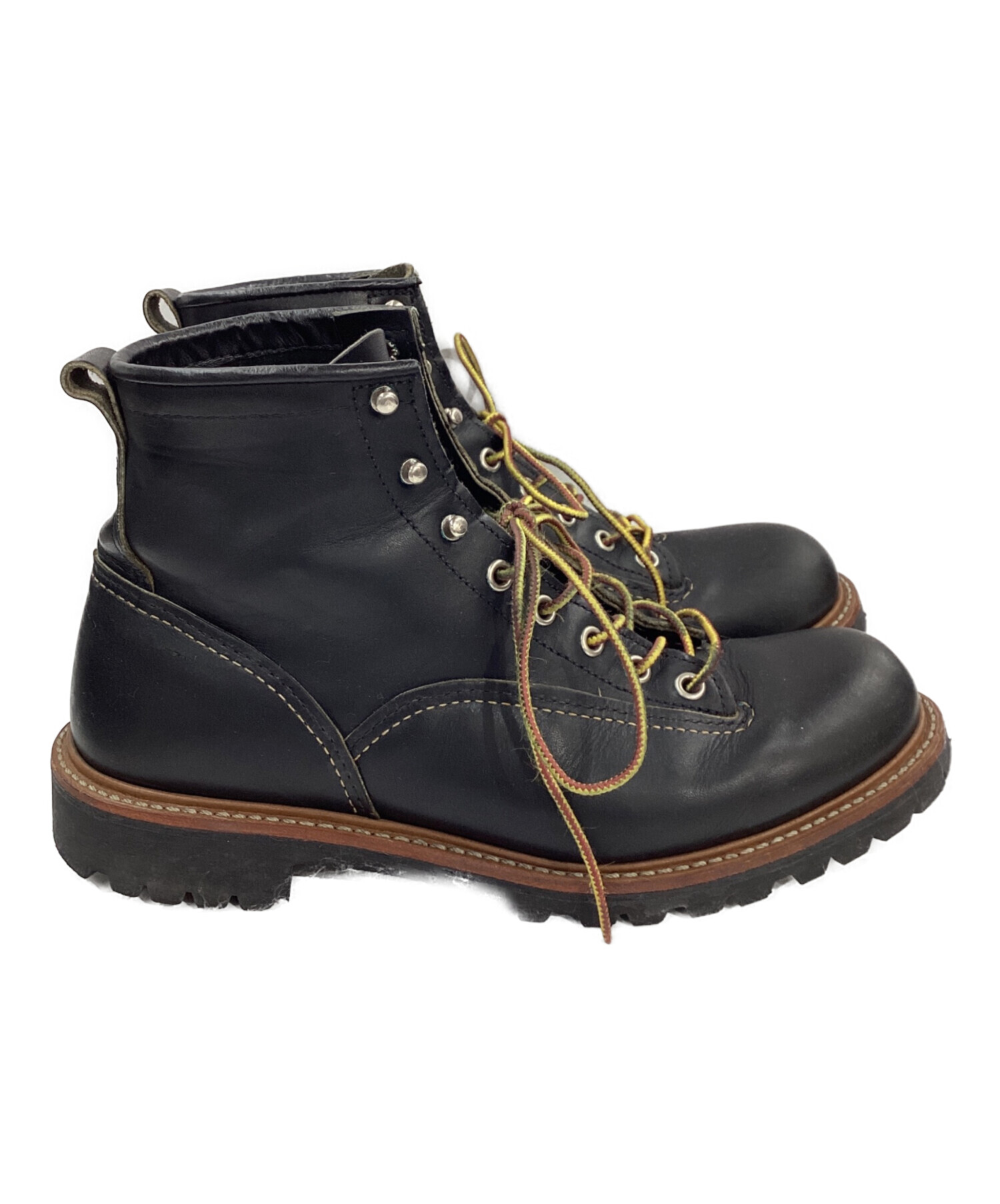 RED WING (レッドウィング) ラインマンブーツ ブラック サイズ:26.5 