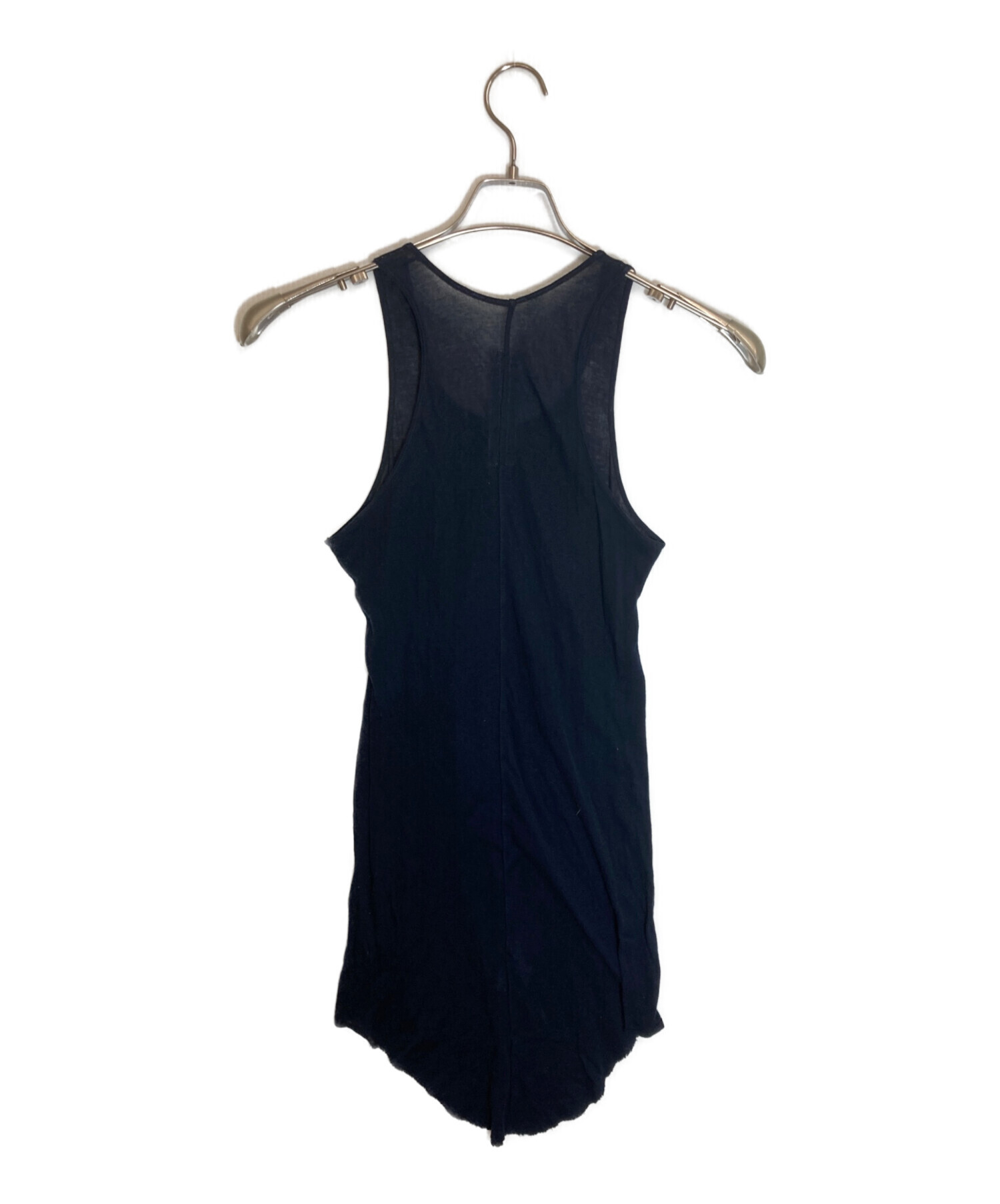 中古・古着通販】RICK OWENS (リックオウエンス) リブタンク ネイビー
