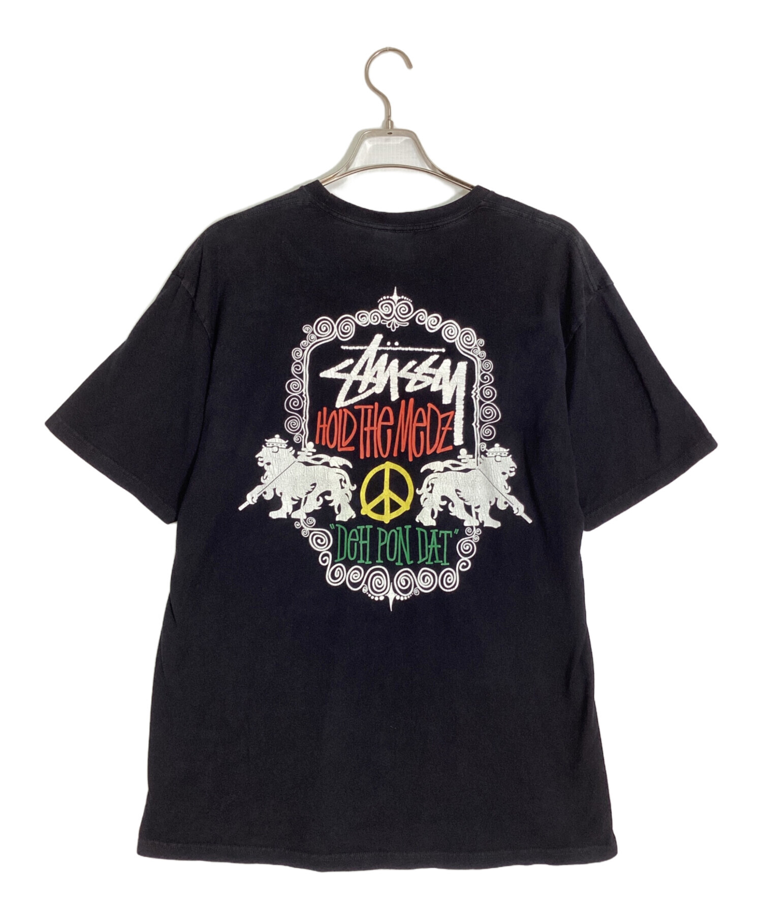 中古・古着通販】stussy (ステューシー) プリントTシャツ ブラック
