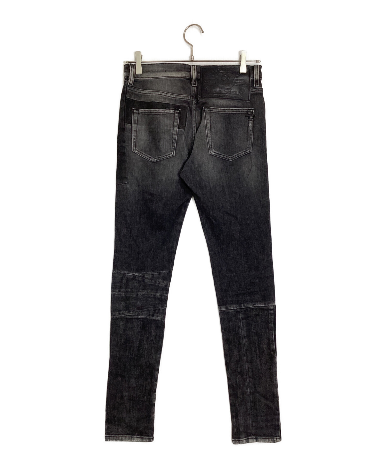 中古・古着通販】DIESEL (ディーゼル) スキニーデニムパンツ ブラック 