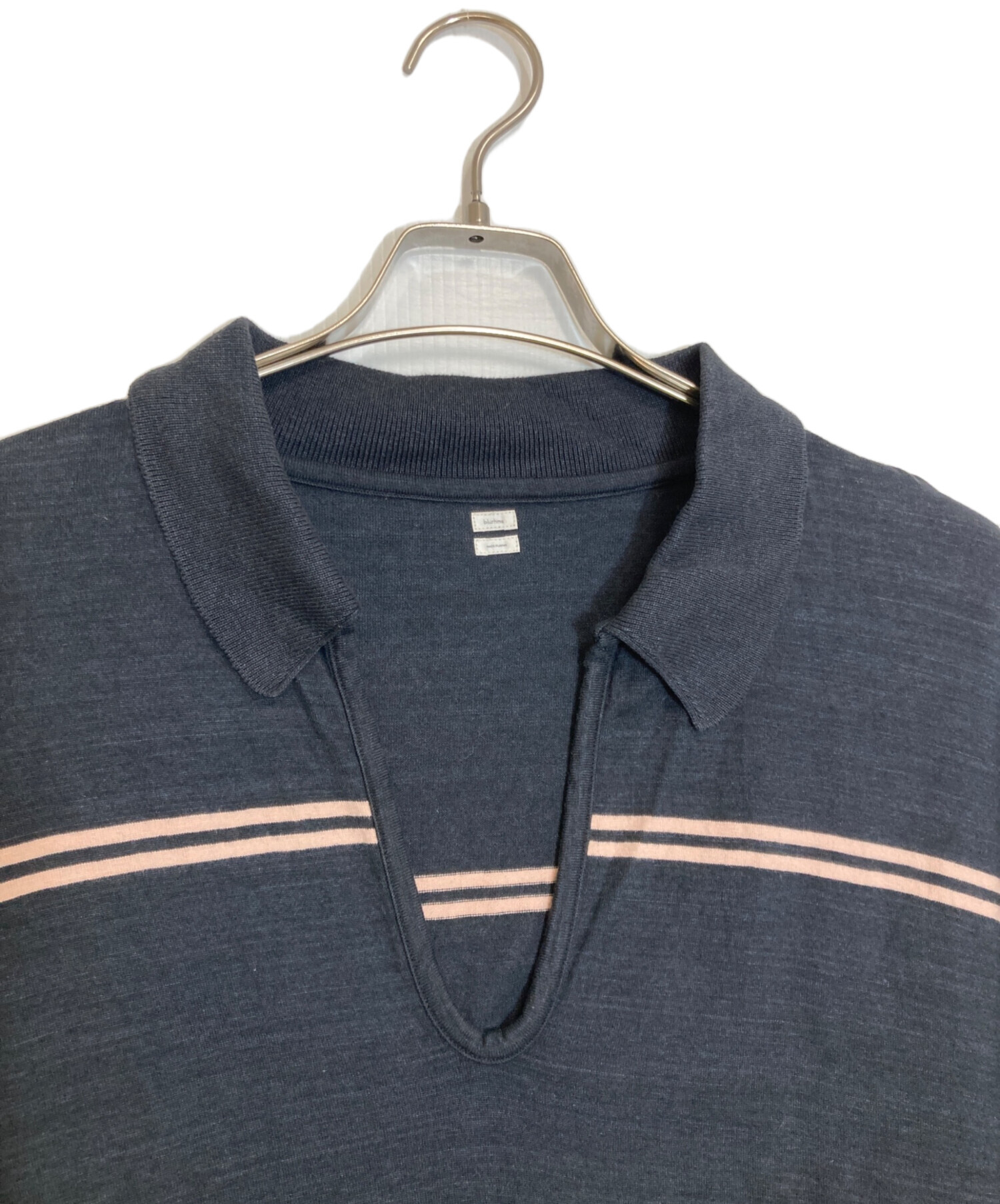 【25SS】blurhms ブラームス ボーダー スキッパー カットソー 3 中古・古着通販】blurhms (ブラームス) C/NAPP Border Skipper / シー
