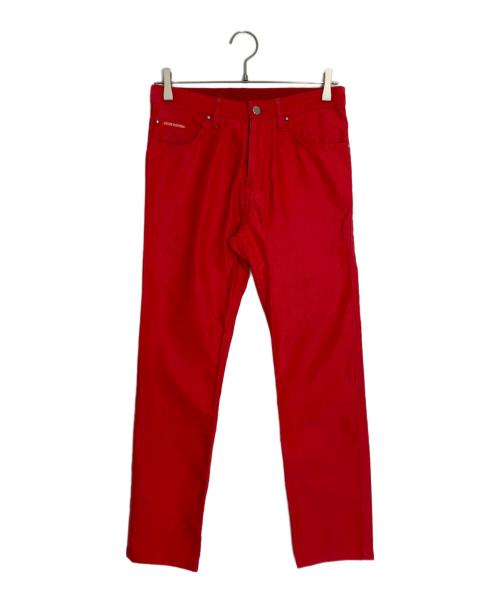 LOUIS VUITTON デニムパンツ レッド 中古・古着通販】LOUIS VUITTON (ルイ ヴィトン) カラーデニムパンツ