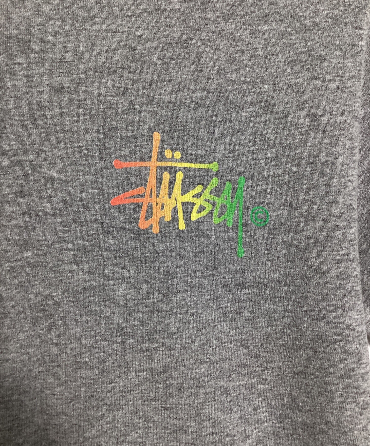 中古・古着通販】stussy (ステューシー) ロゴプリントTシャツ グレー