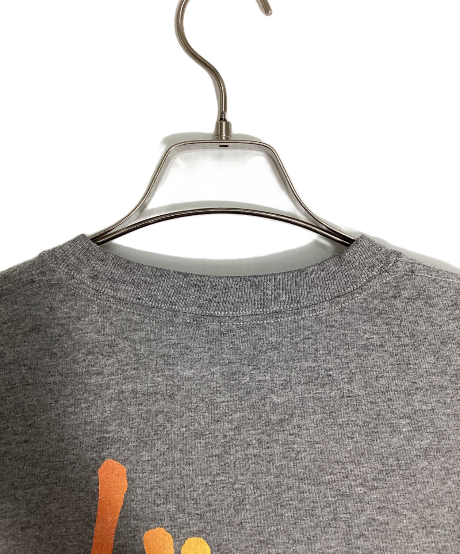 stüssy ロゴプリント Tシャツ グレー　XSサイズ 中古・古着通販】stussy (ステューシー) ロゴプリントTシャツ グレー