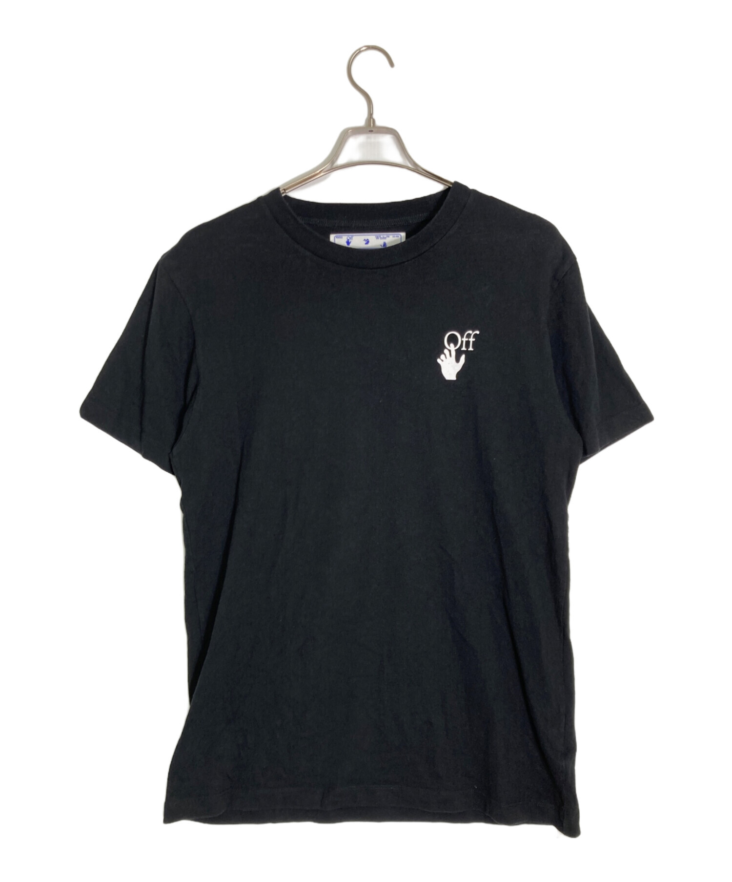 中古・古着通販】OFFWHITE (オフホワイト) プリントTシャツ ブラック