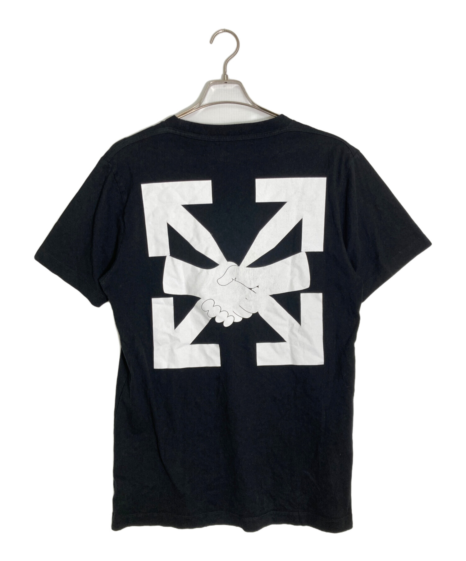 古着 オフホワイト 中古・古着通販】OFFWHITE (オフホワイト) プリントTシャツ ブラック