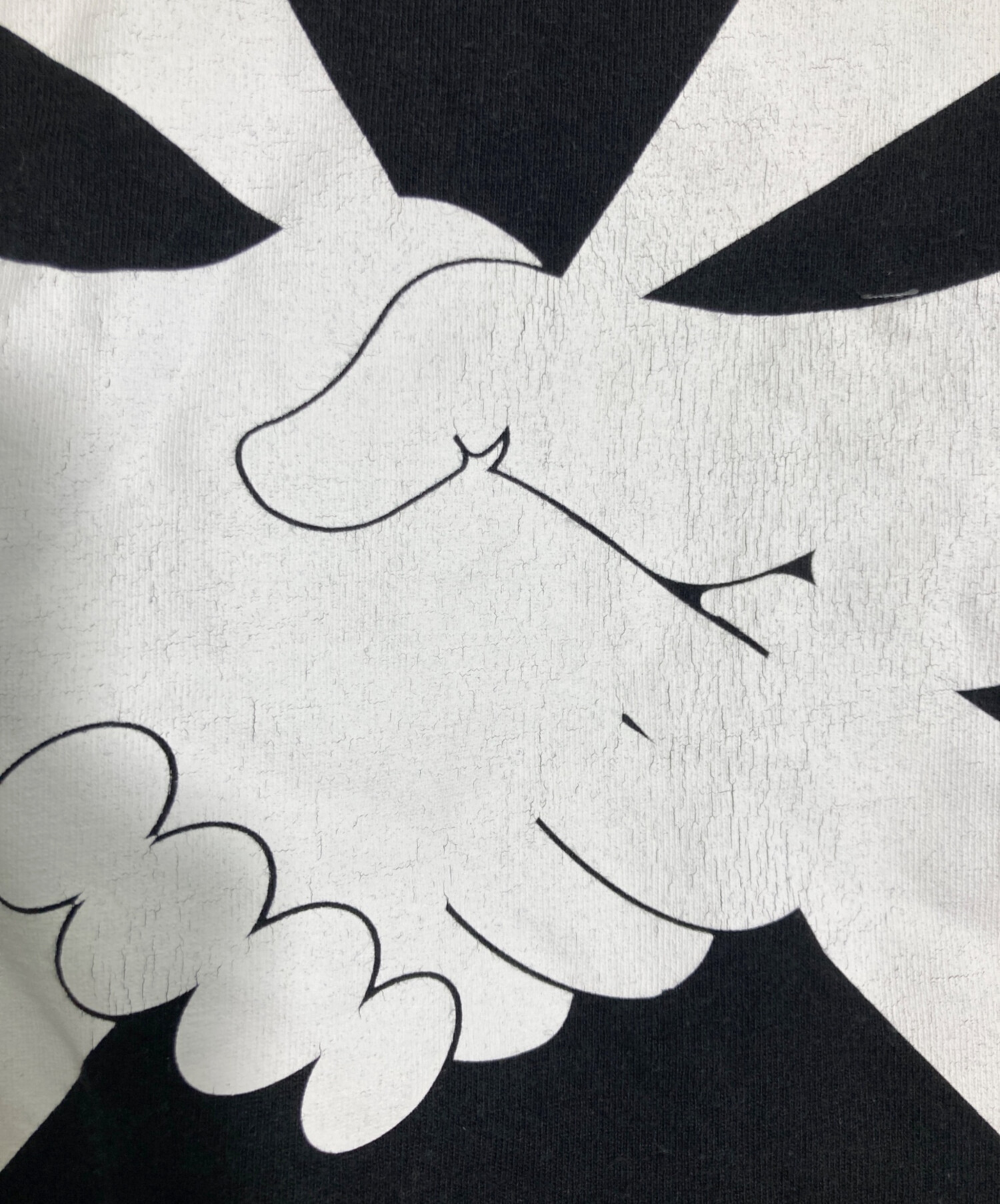 中古・古着通販】OFFWHITE (オフホワイト) プリントTシャツ ブラック