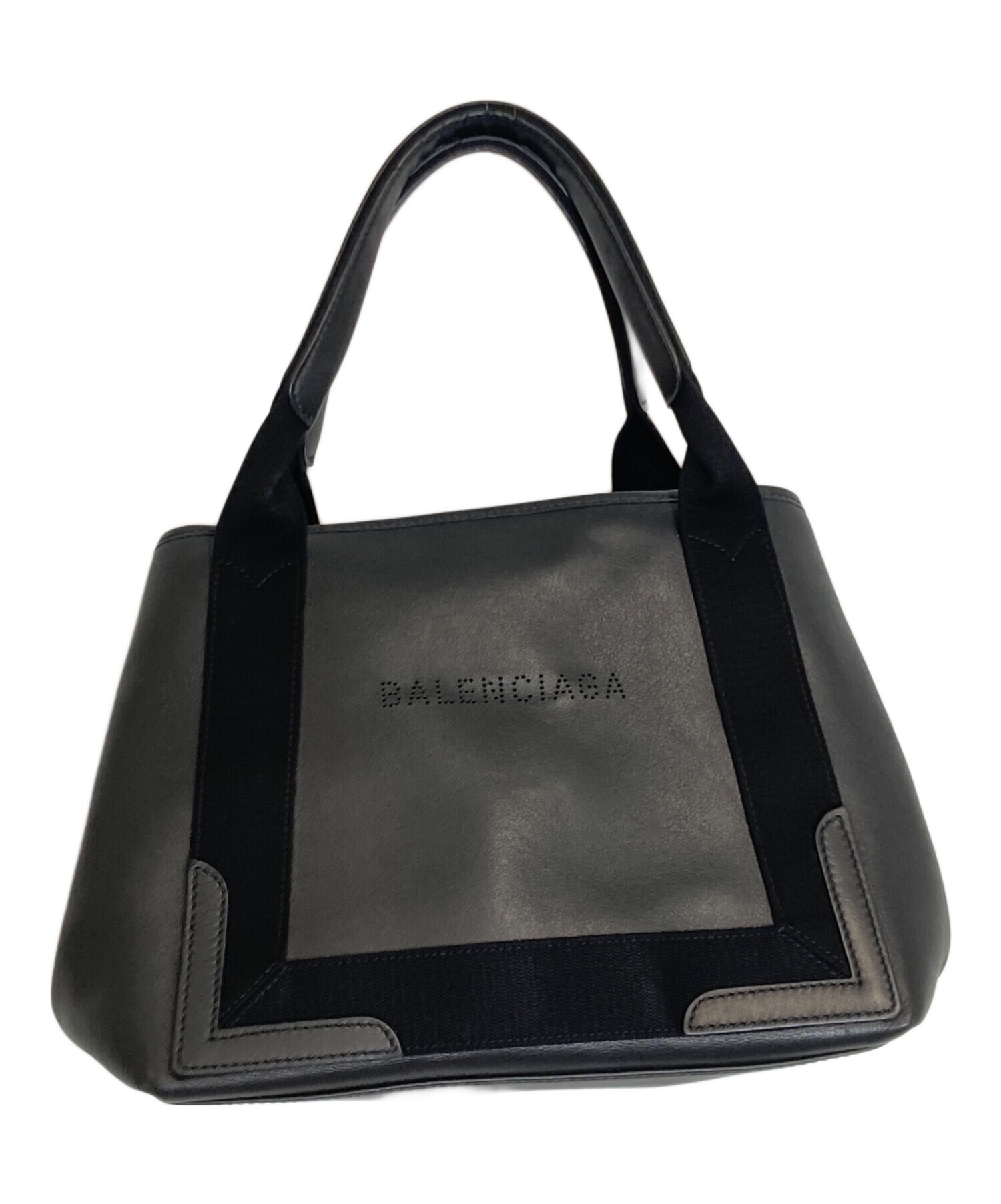 バレンシアガ BALENCIAGA カバス ブラック レザー XS 中古・古着通販】BALENCIAGA (バレンシアガ) カバスXS トートバッグ