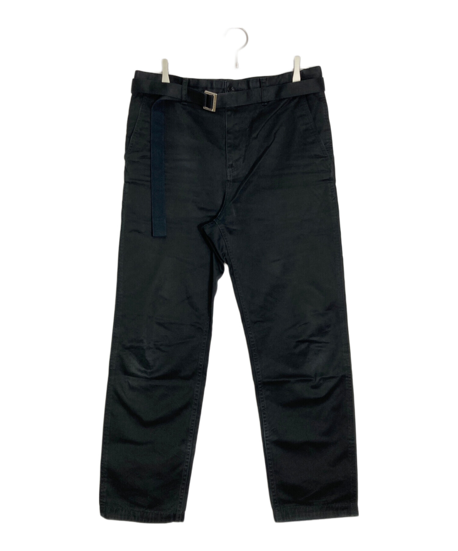中古・古着通販】sacai (サカイ) Cotton Chino Pants ブラック サイズ