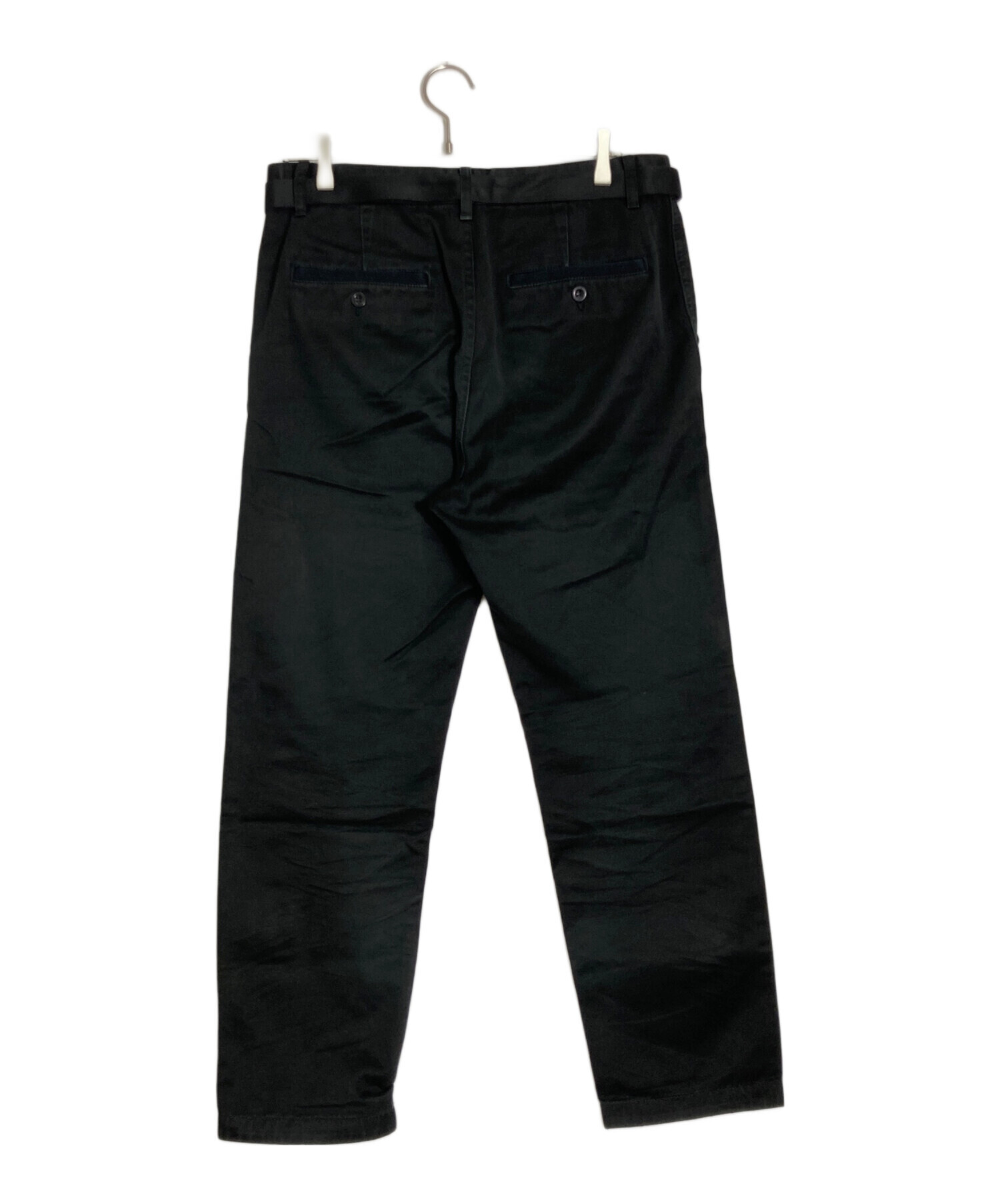 中古・古着通販】sacai (サカイ) Cotton Chino Pants ブラック サイズ