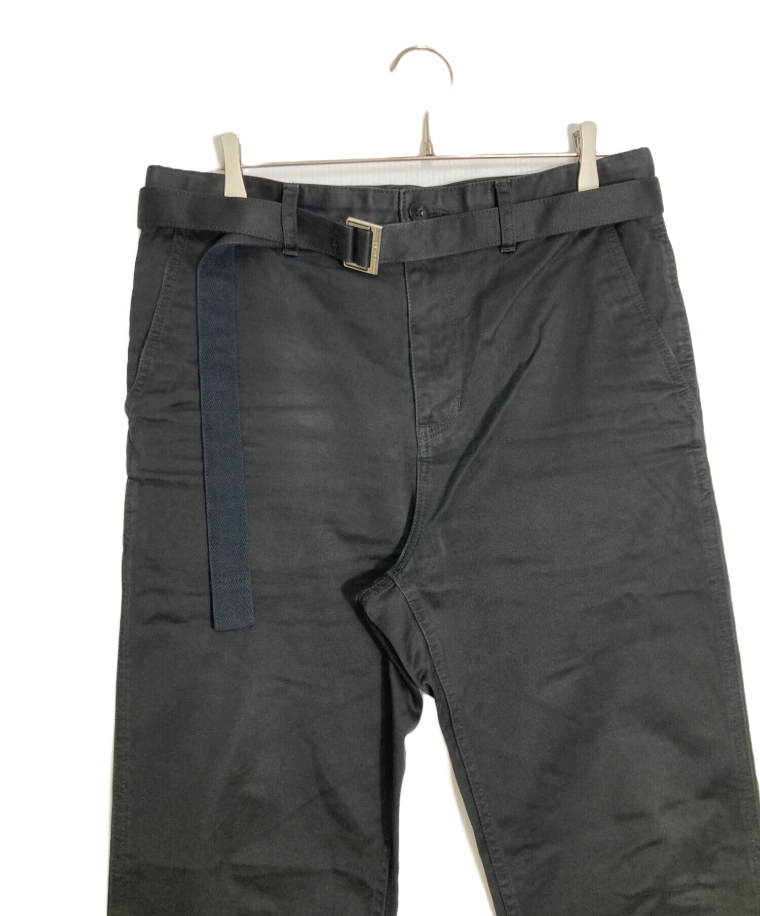 中古・古着通販】sacai (サカイ) Cotton Chino Pants ブラック サイズ