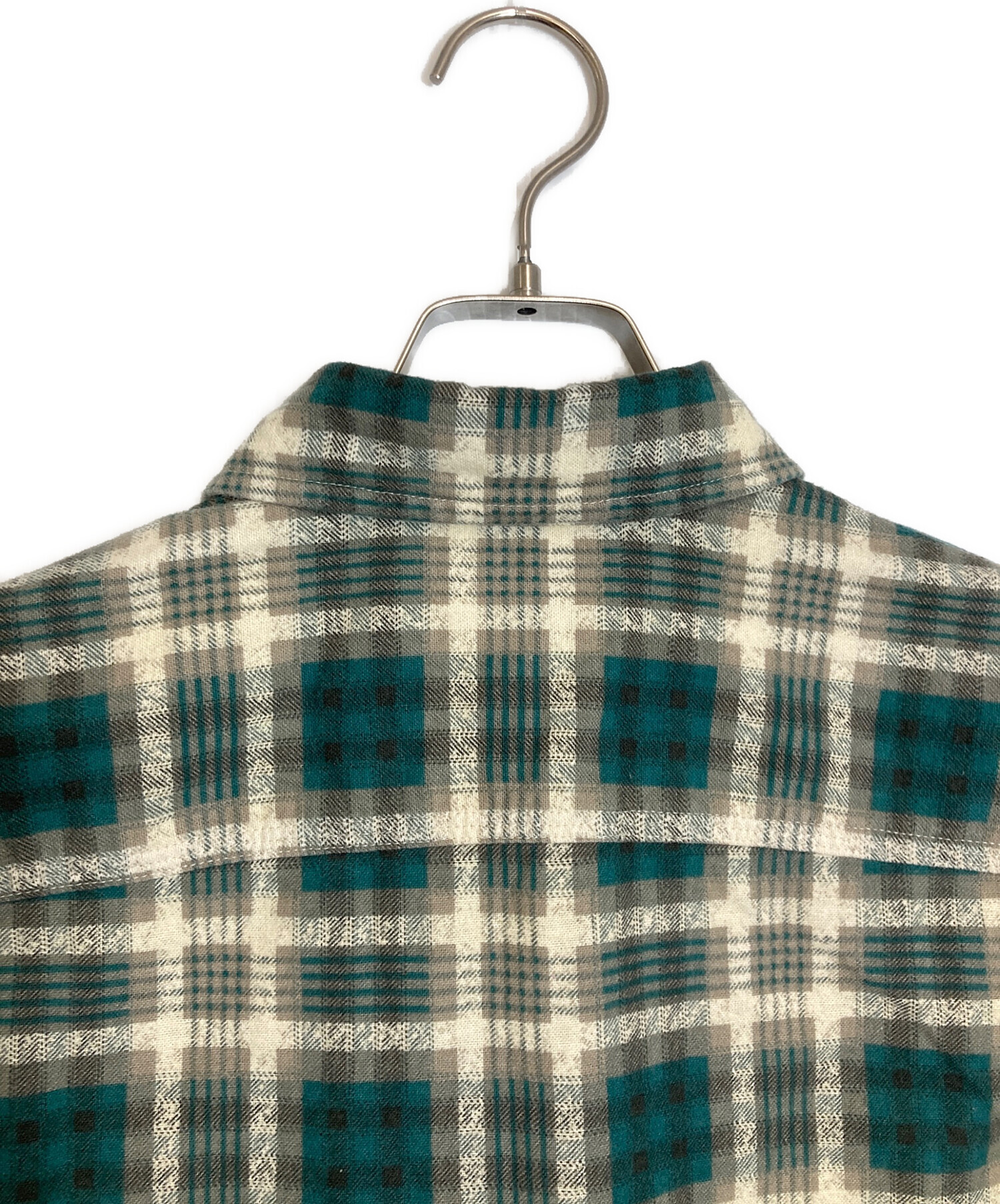 中古・古着通販】RRL (ダブルアールエル) チェックシャツ グリーン