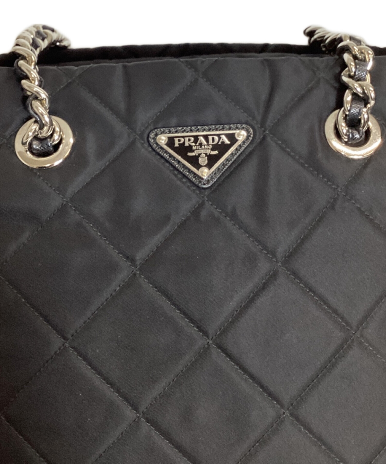 中古・古着通販】PRADA (プラダ) チェーンハンドルキルティング