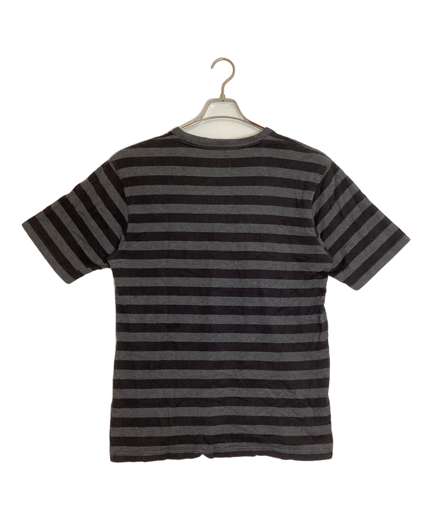 中古・古着通販】stussy (ステューシー) ボーダーTシャツ ブラック