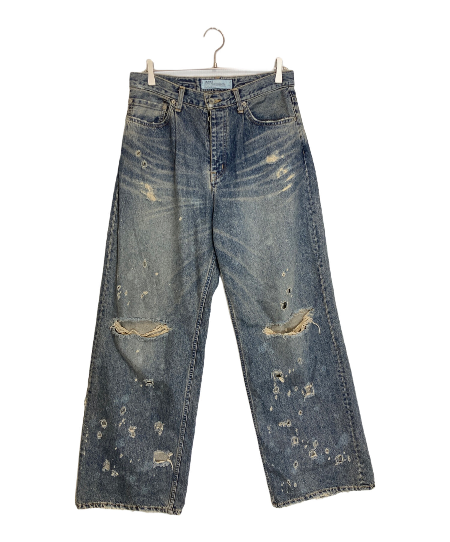 中古・古着通販】DAIRIKU (ダイリク) Super Damage Wide Denim Pants 